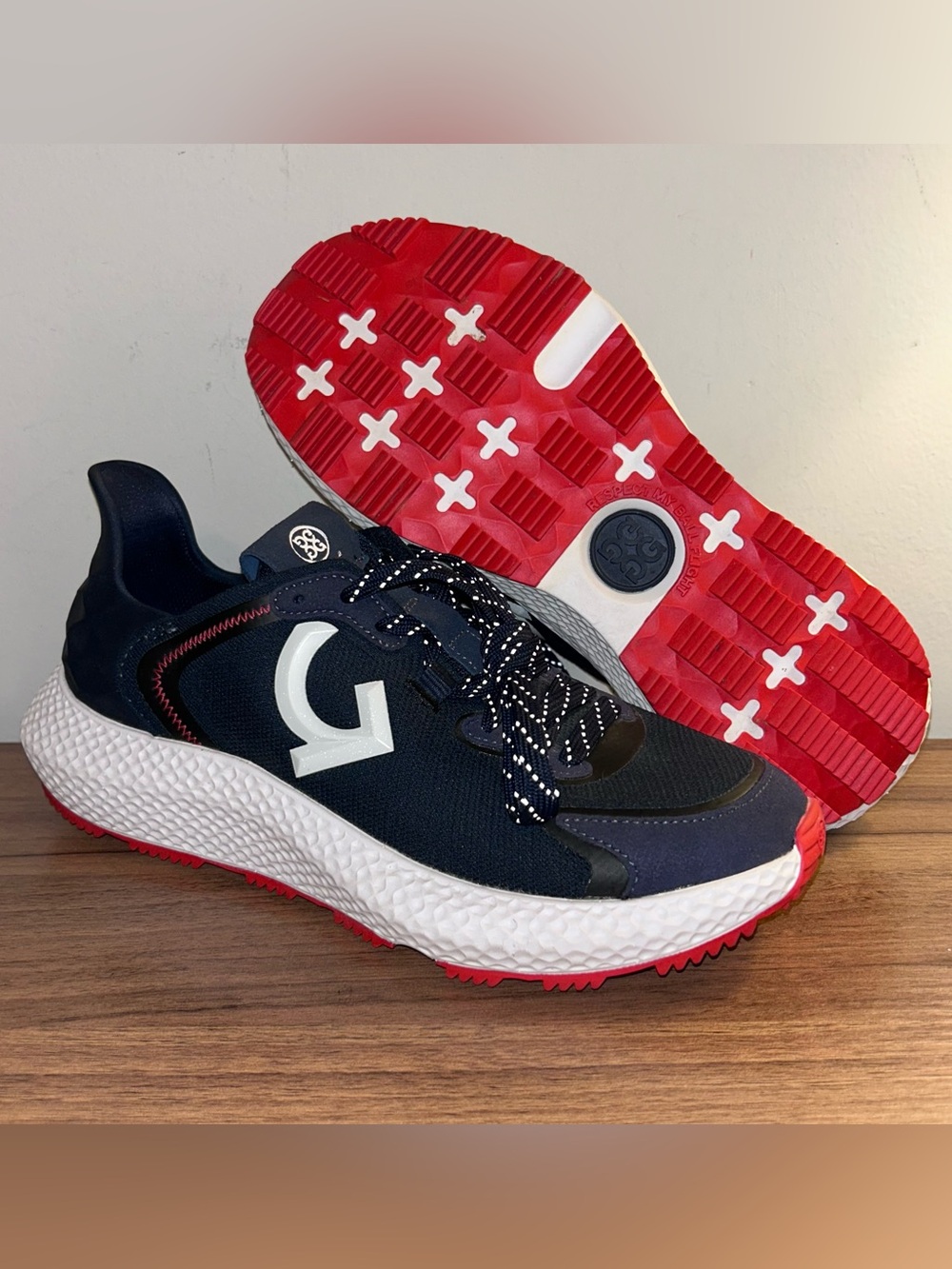 G/FORE MG4X2 Cross Trainer Golf Shoe Blue Red Comfort Sneaker Outdoor Womens 10